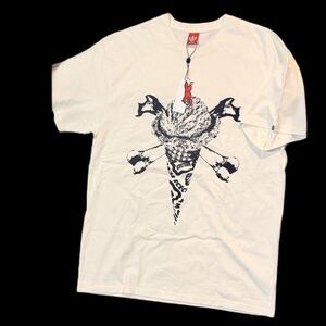 NWT BBC Ice Cream T-Shirt Men’s Large Cream Skull Cone Bones Graphic